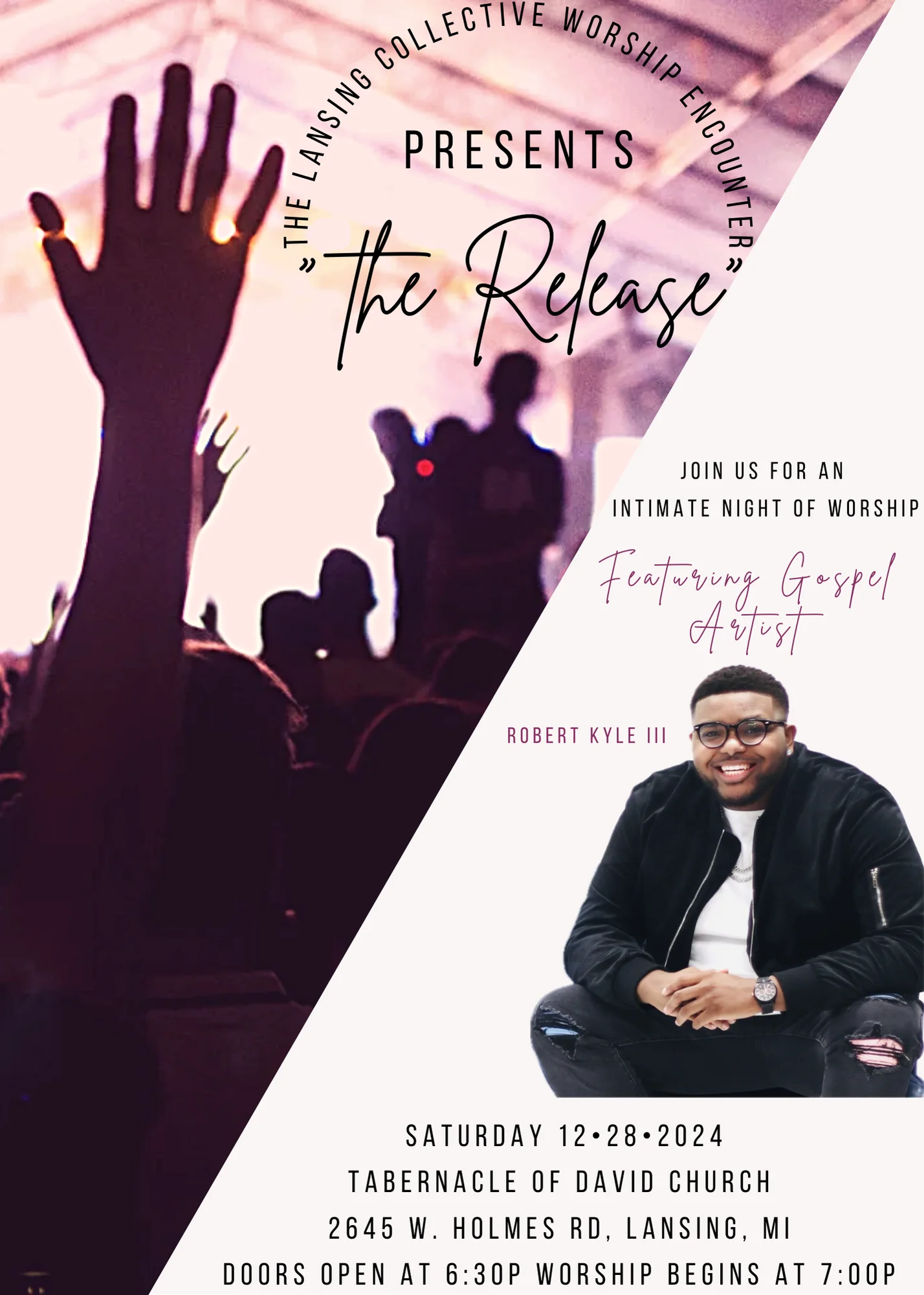 The Release Worship Night Flyer, alternate design